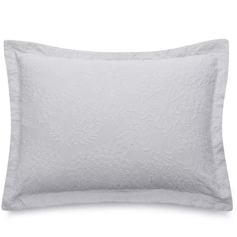 Martha Stewart Collection Floral Matelasse 100% Cotton KING Sham White